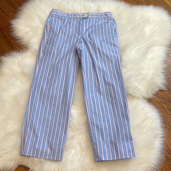 J. Crew Slim Cropped Pant in Shirting Stripe - Picture 2 of 6